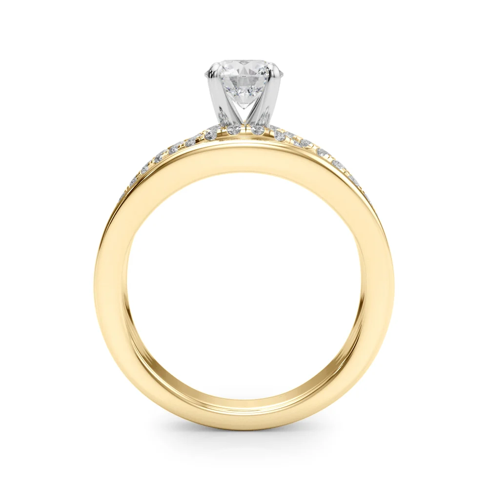 Infinity Twisted Shank Engagement Ring - Image 7
