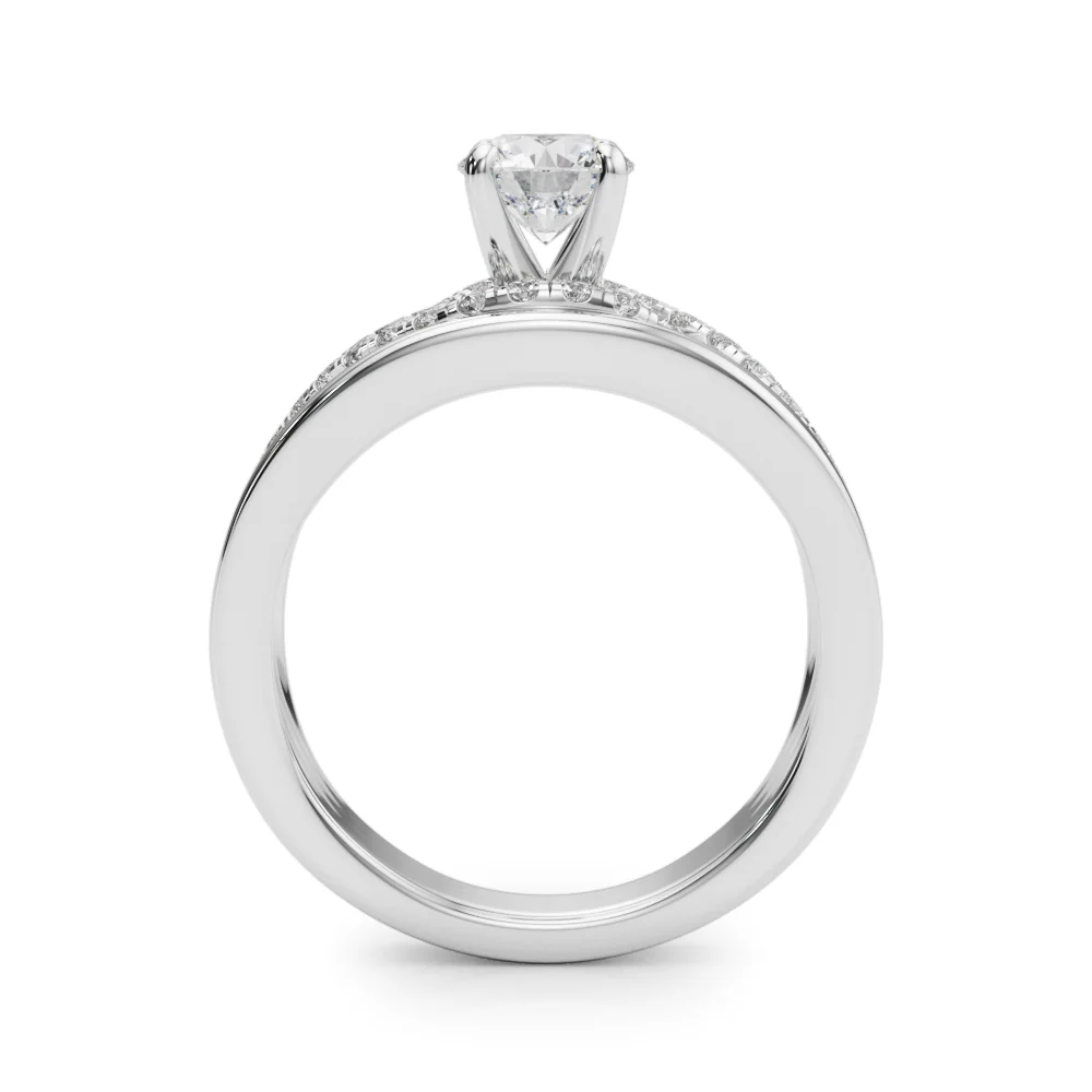 Infinity Twisted Shank Engagement Ring - Image 2