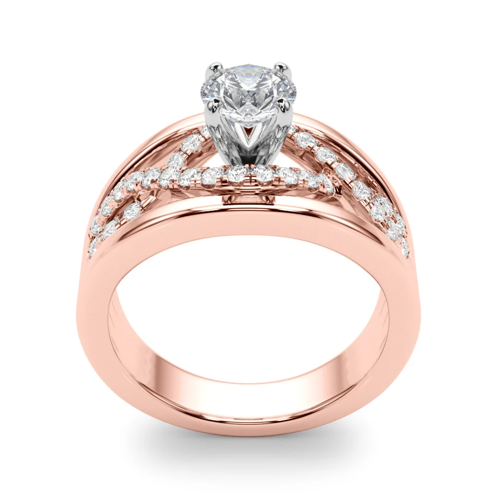 Infinity Twisted Shank Engagement Ring - Image 15