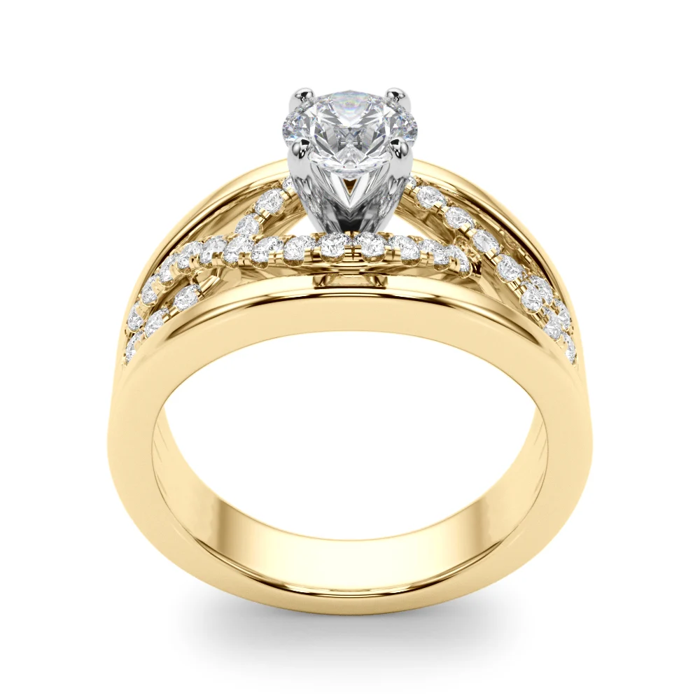Infinity Twisted Shank Engagement Ring - Image 10