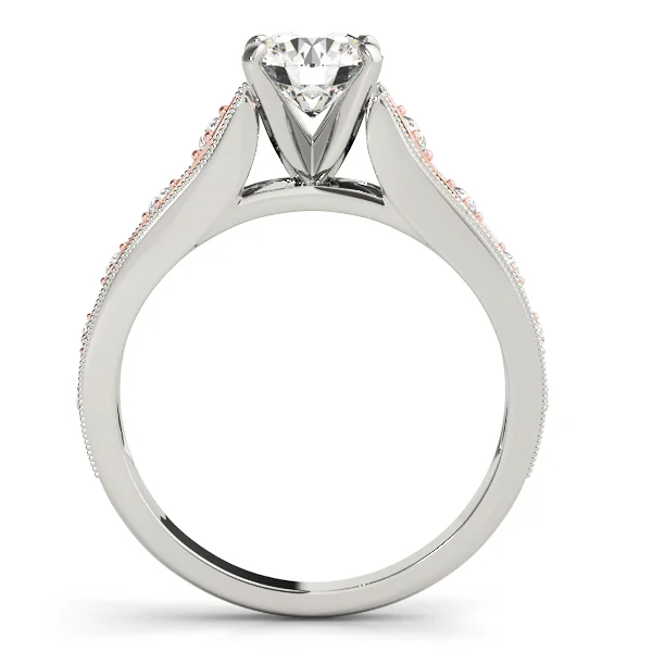 Single Row Milgrain Engagement Rings - Image 2
