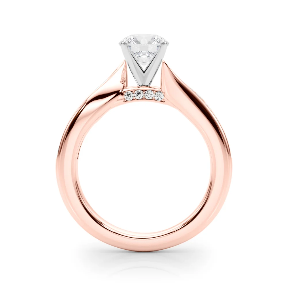 Single Row Channel Set Engagement Ring - Image 12