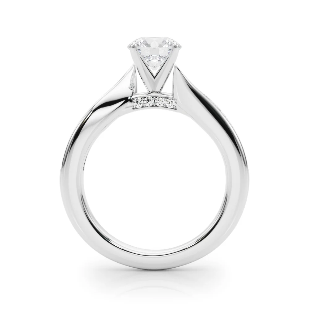 Single Row Channel Set Engagement Ring - Image 2