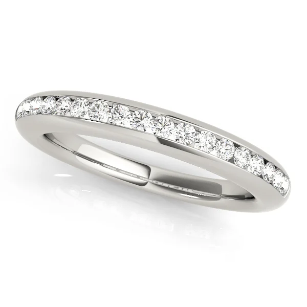 Channel Set Wedding Band