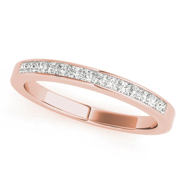Channel Set Princess Cut Wedding Band - Image 5