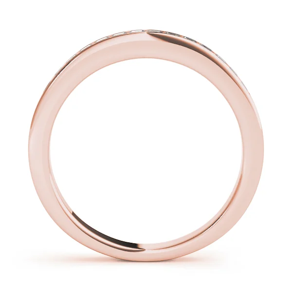 Channel Set Princess Cut Wedding Band - Image 6