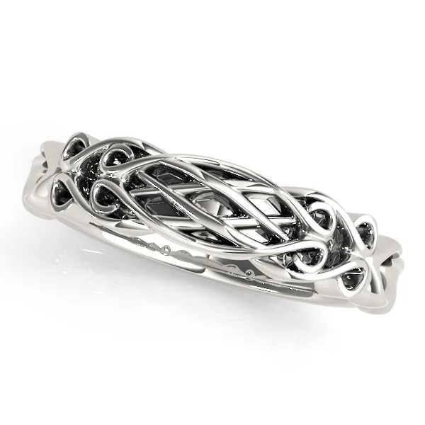 Vintage Filigree Wedding Band - Image 2
