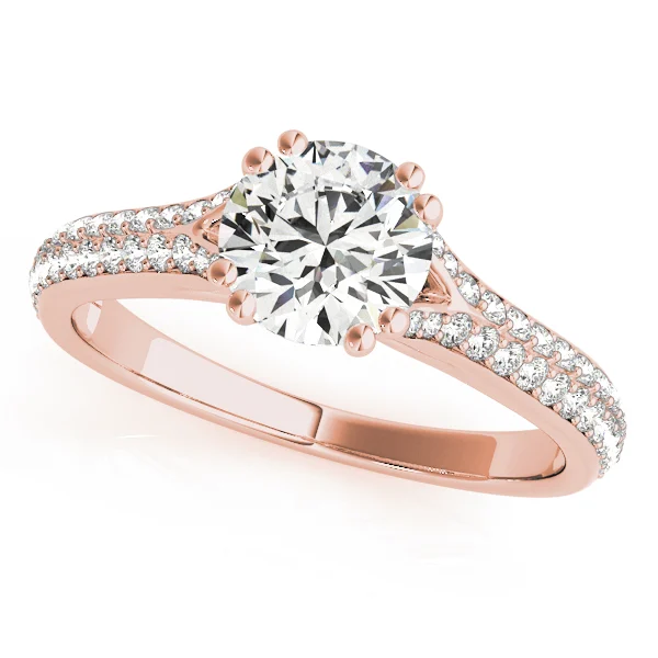 Double Row Pavé Engagement Ring - Image 7