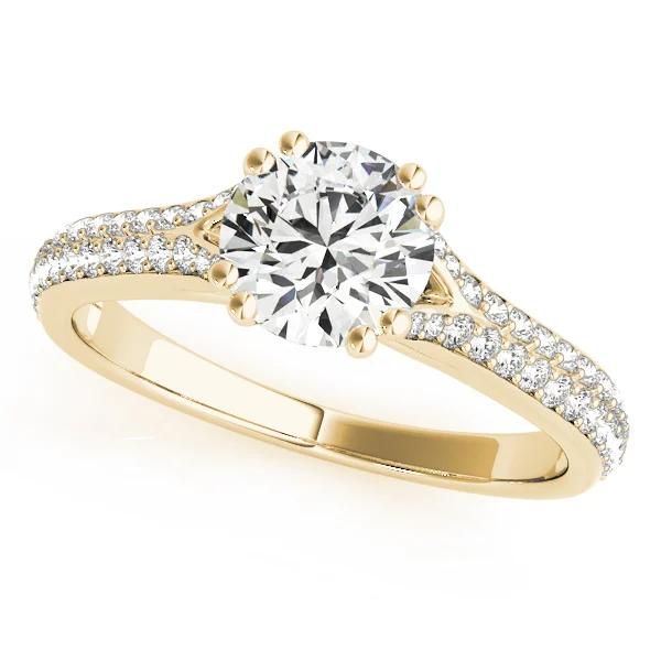 Double Row Pavé Engagement Ring - Image 4