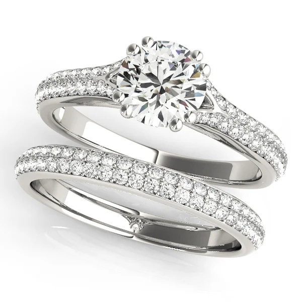 Double Row Pavé Engagement Ring - Image 3