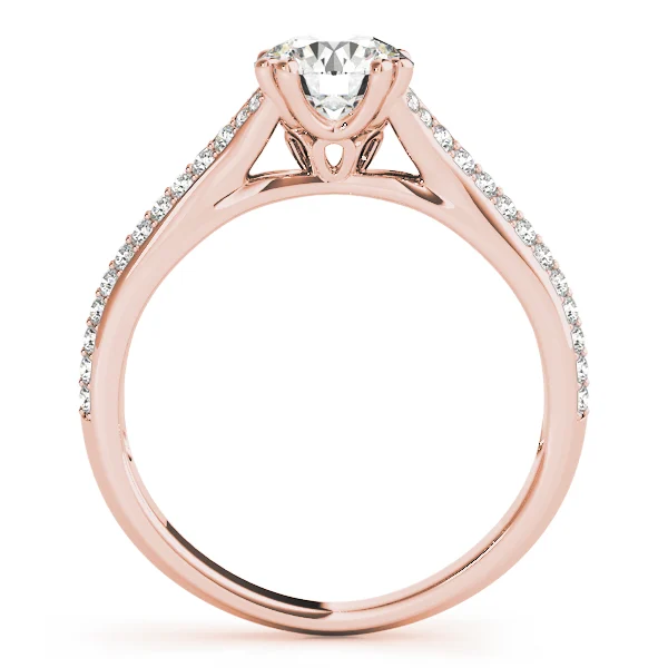 Double Row Pavé Engagement Ring - Image 8