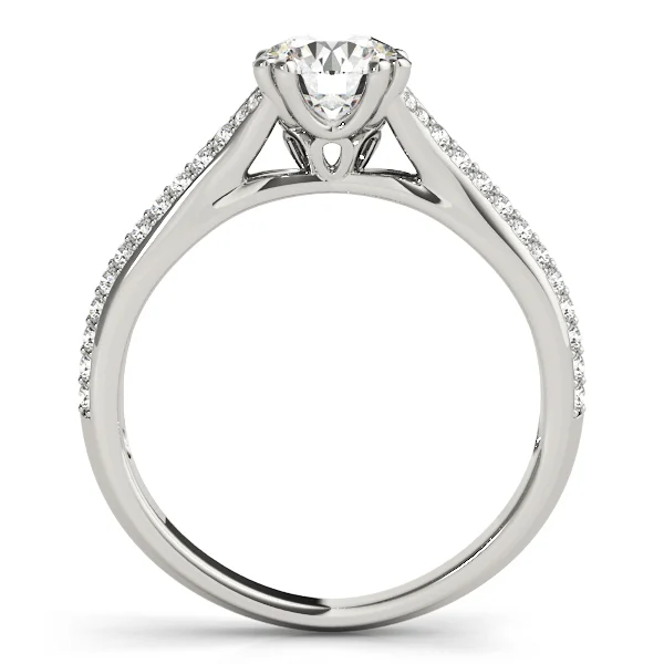 Double Row Pavé Engagement Ring - Image 2