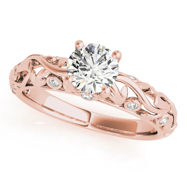 Nature Inspired Filigree Bezel Set Engagement Rings - Image 7