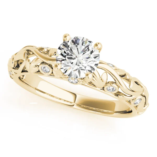 Nature Inspired Filigree Bezel Set Engagement Rings - Image 4