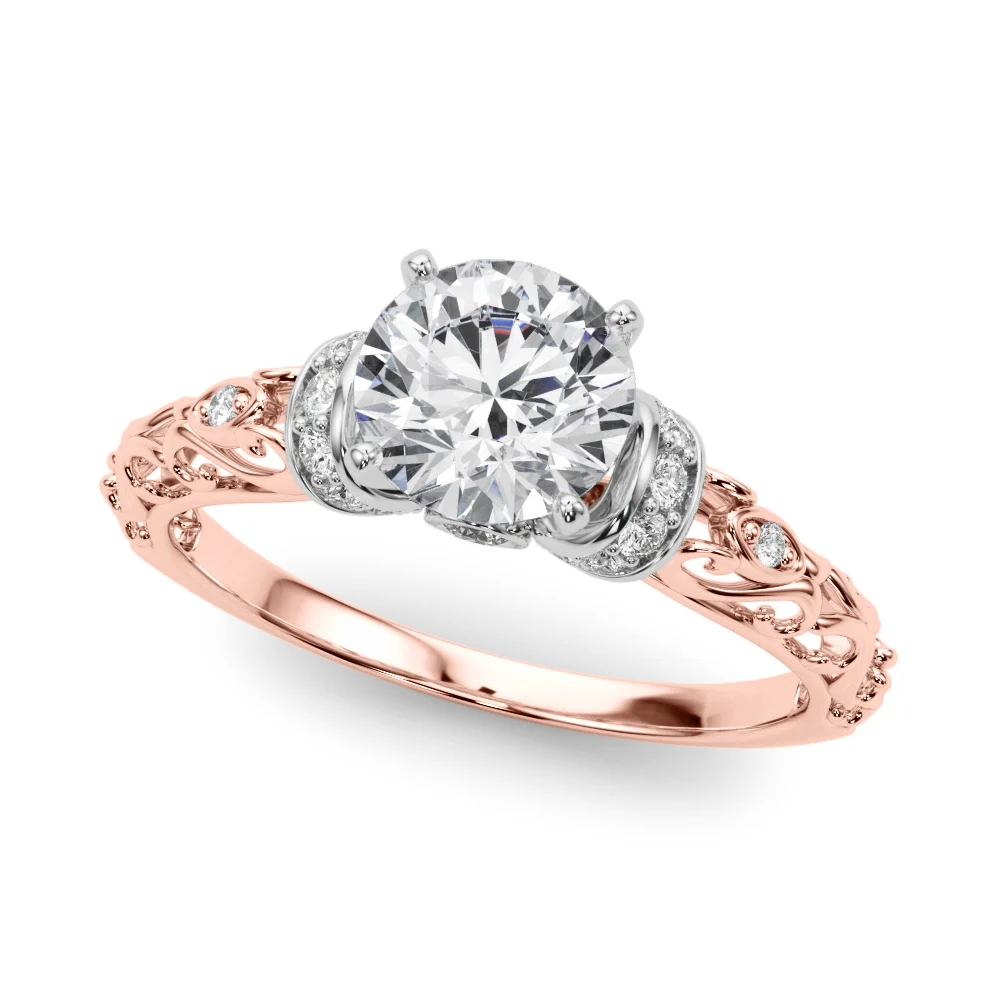 Vintage Inspired Engagement Ring - Image 11