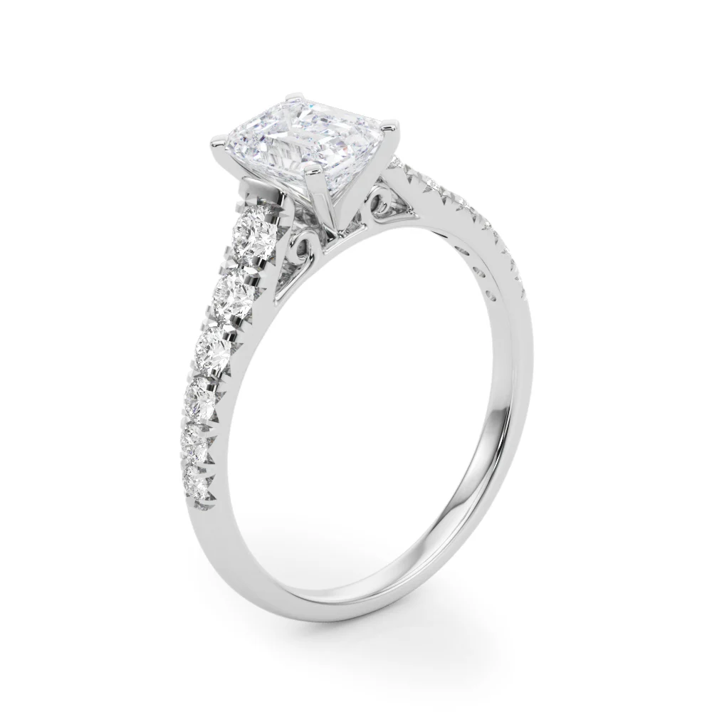 Graduated Diamond Engagement Ring - Image 19