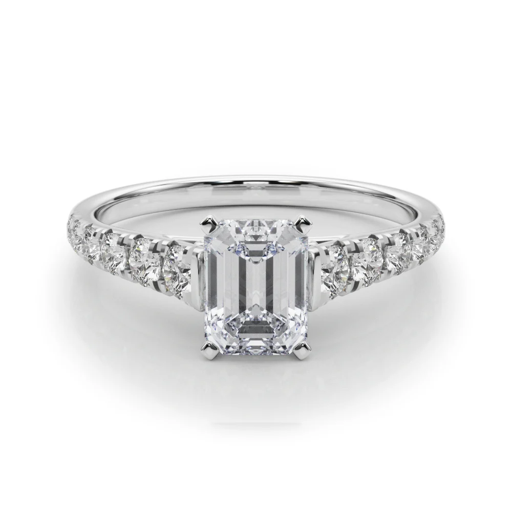 Graduated Diamond Engagement Ring - Image 18