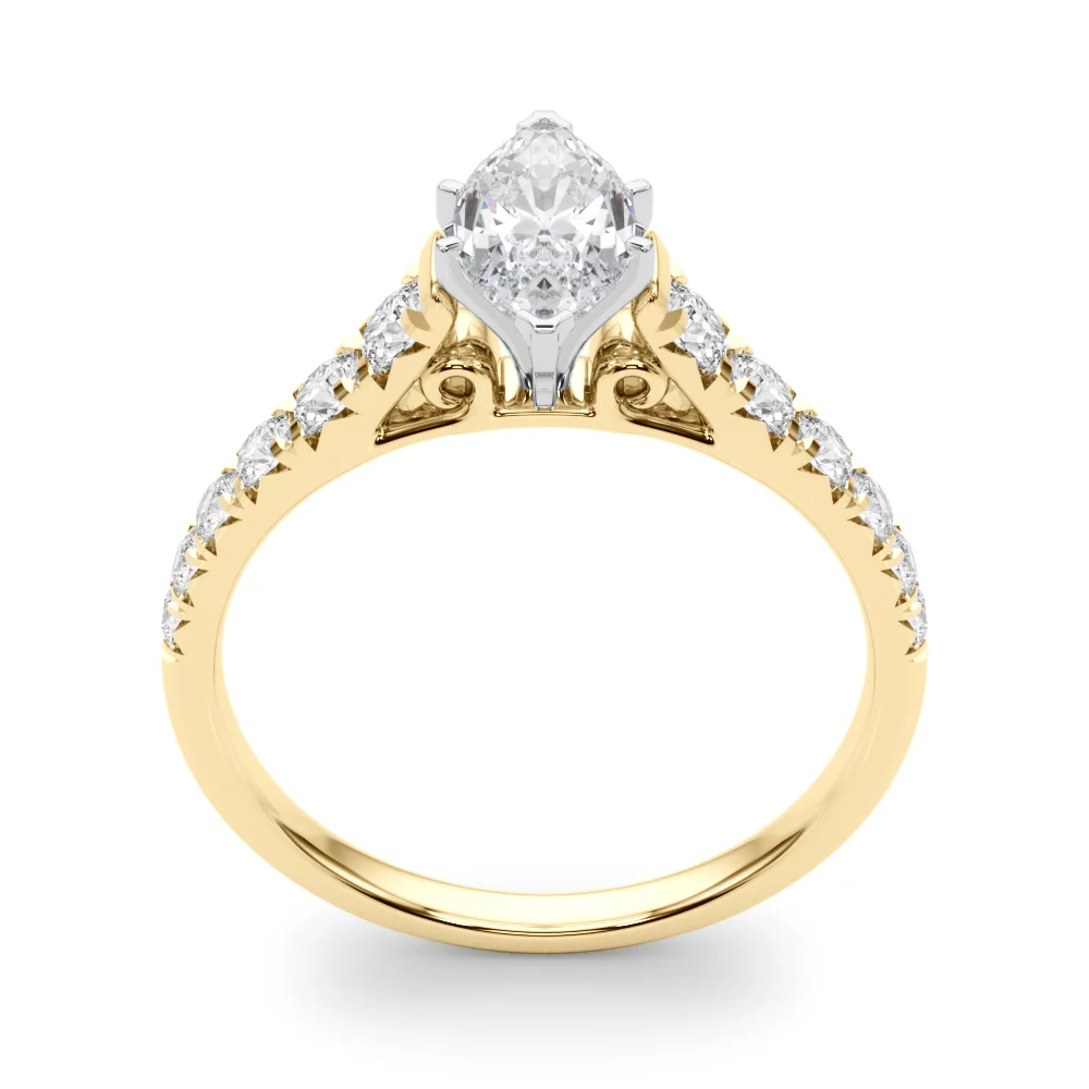 Graduated Diamond Engagement Ring - Image 100