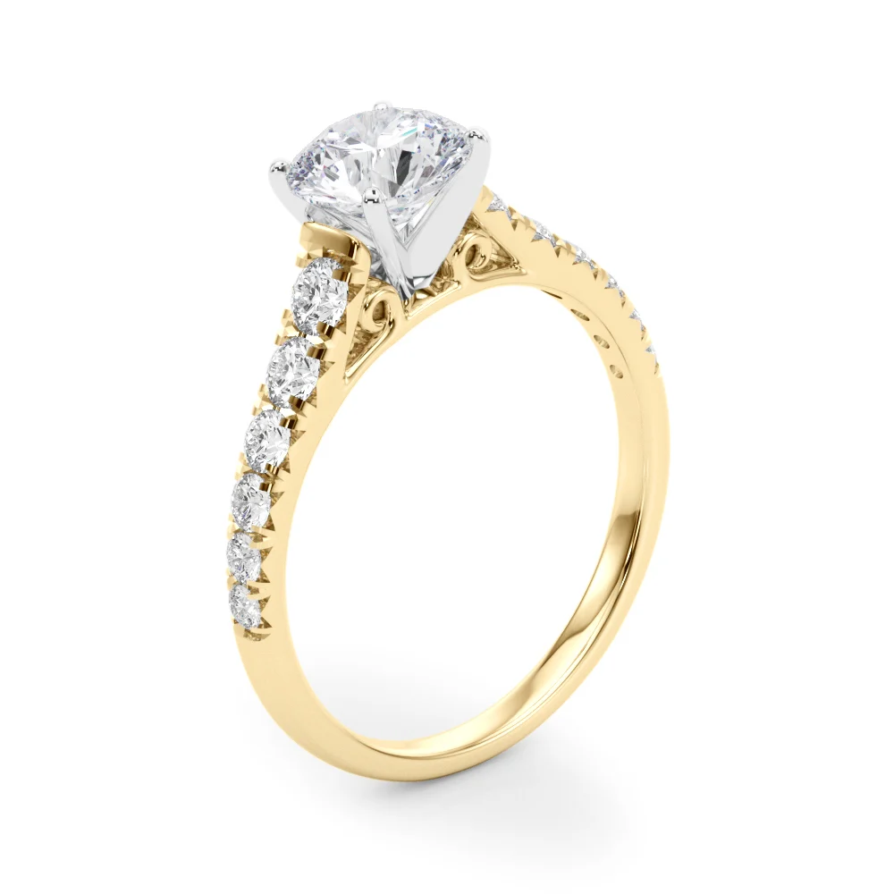 Graduated Diamond Engagement Ring - Image 9