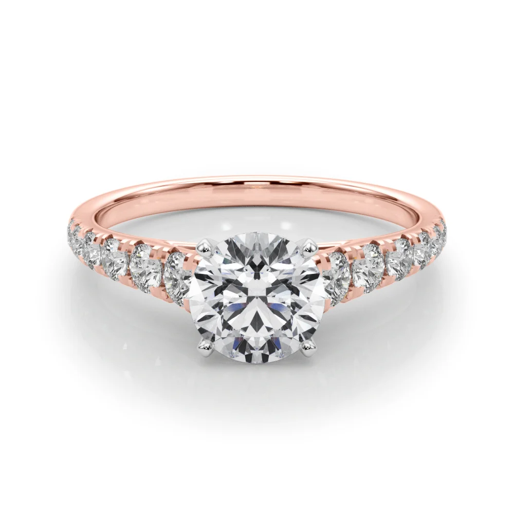 Graduated Diamond Engagement Ring - Image 13