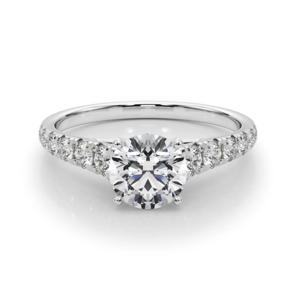 Graduated Diamond Engagement Ring - Image 3
