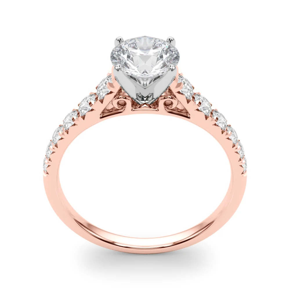 Graduated Diamond Engagement Ring - Image 15