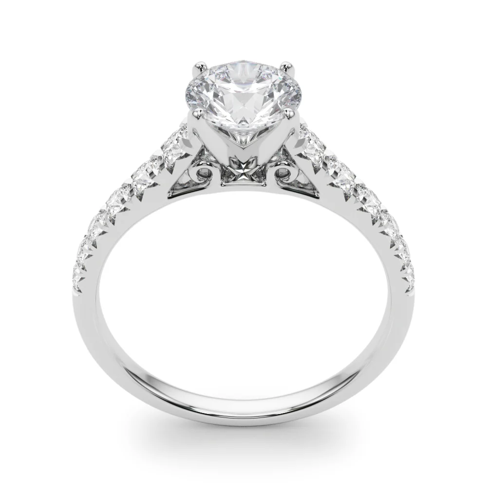 Graduated Diamond Engagement Ring - Image 5