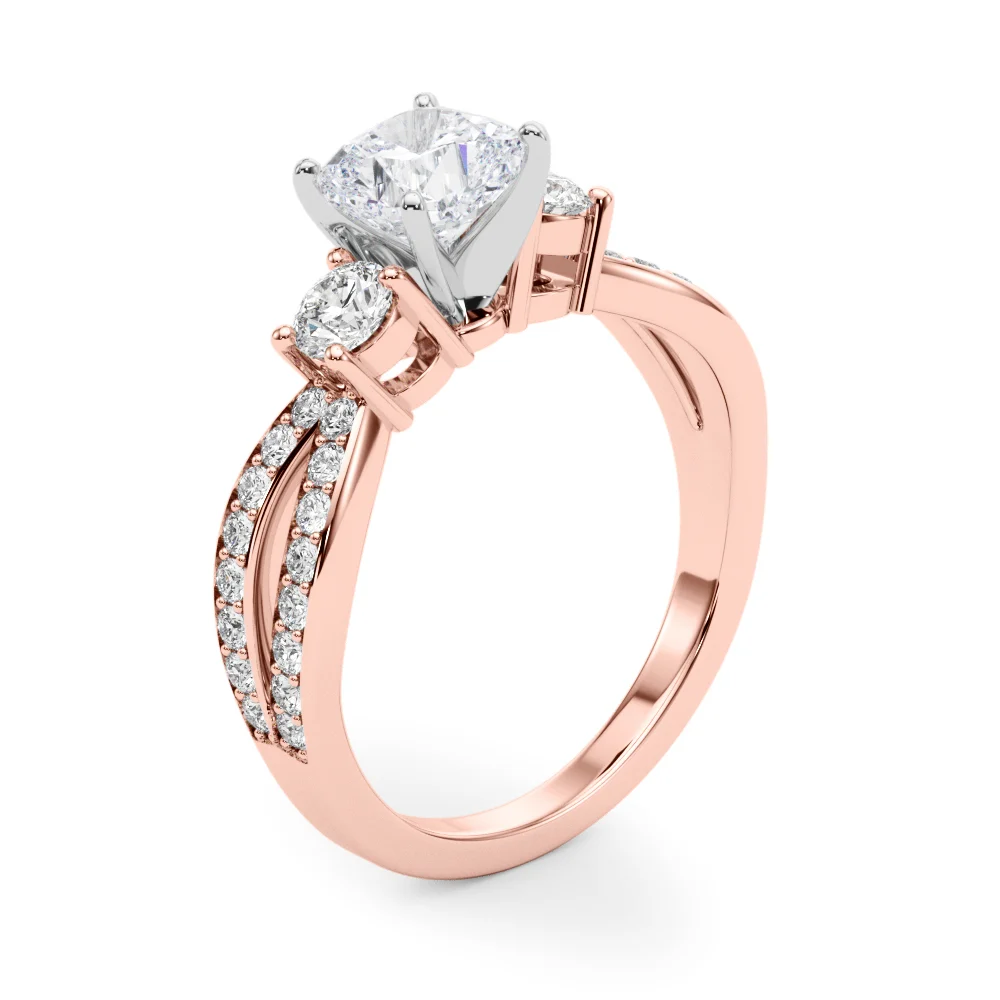 Split Shank Round Diamond Engagement Ring - Image 59