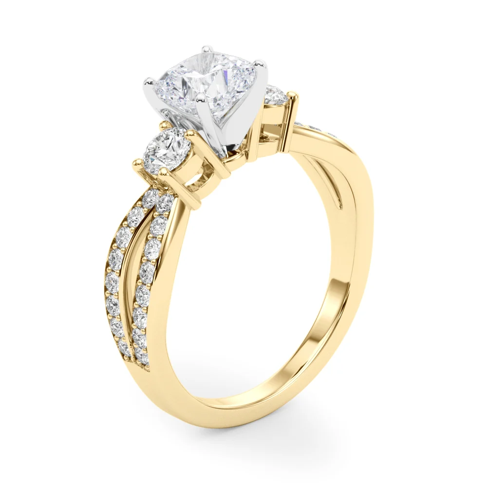 Split Shank Round Diamond Engagement Ring - Image 54
