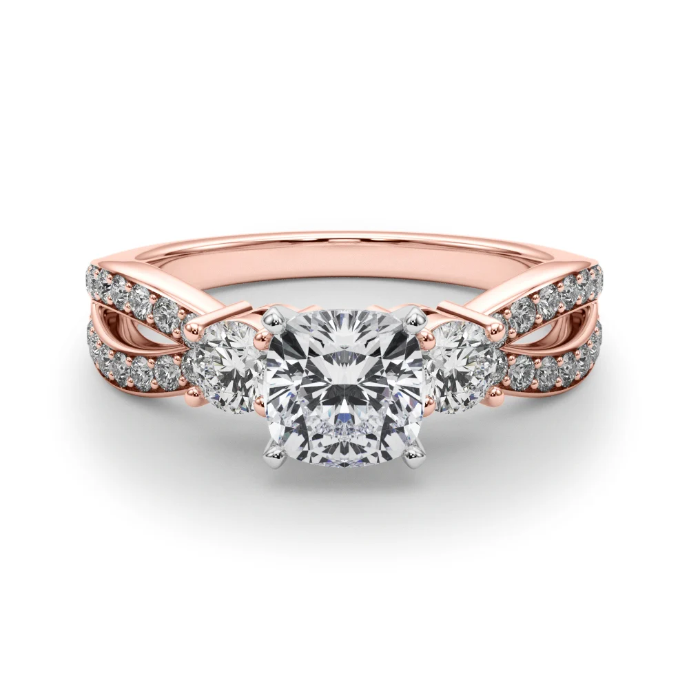 Split Shank Round Diamond Engagement Ring - Image 58