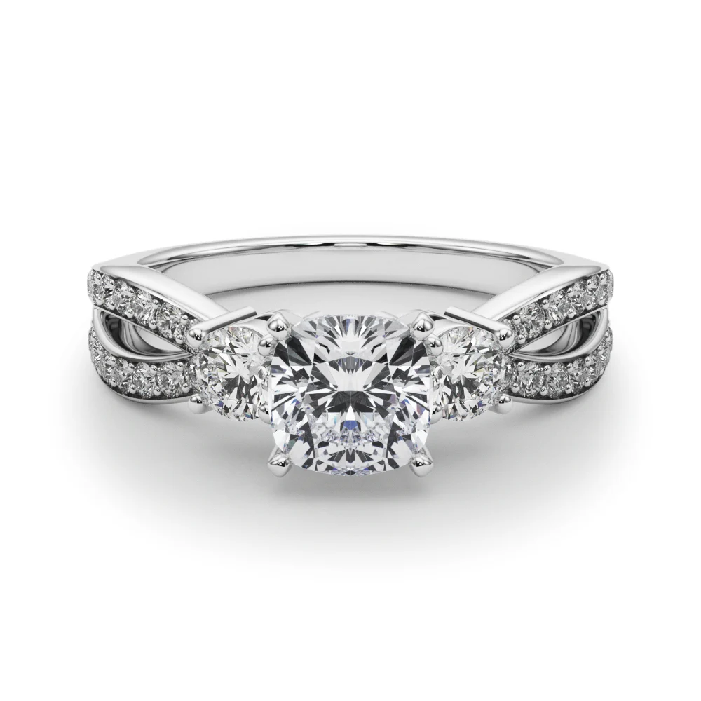 Split Shank Round Diamond Engagement Ring - Image 48