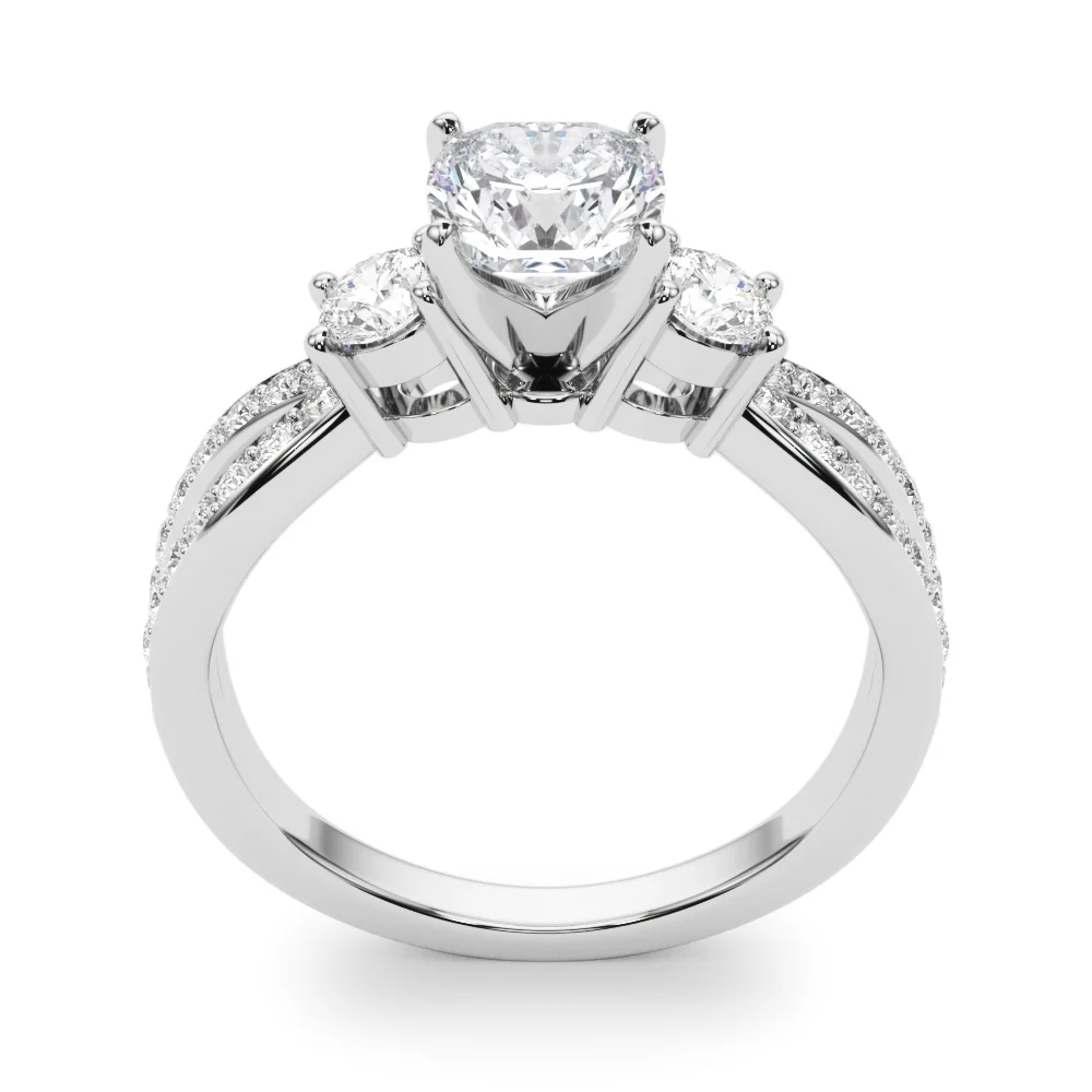 Split Shank Round Diamond Engagement Ring - Image 50