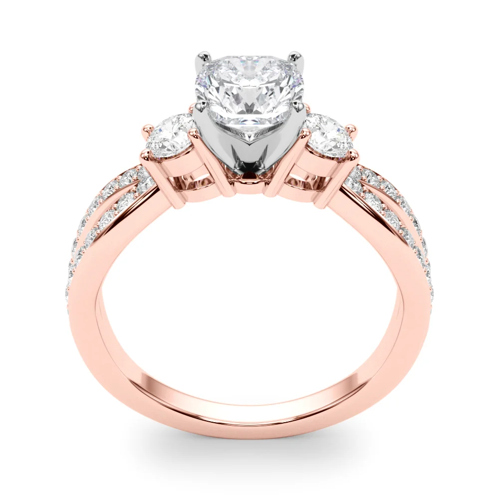 Split Shank Round Diamond Engagement Ring - Image 60