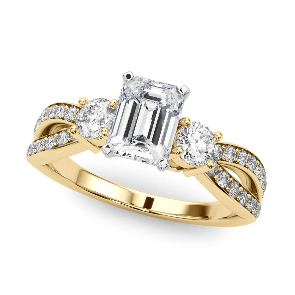 Split Shank Round Diamond Engagement Ring - Image 21