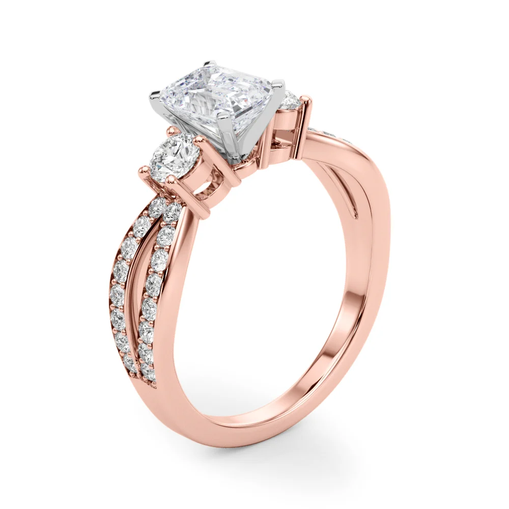 Split Shank Round Diamond Engagement Ring - Image 29