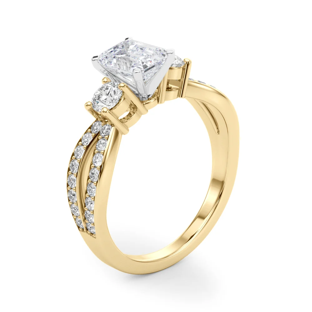 Split Shank Round Diamond Engagement Ring - Image 24