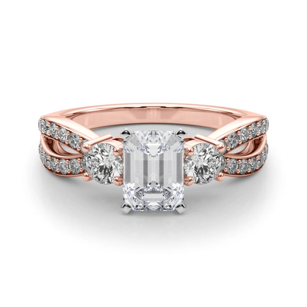 Split Shank Round Diamond Engagement Ring - Image 28
