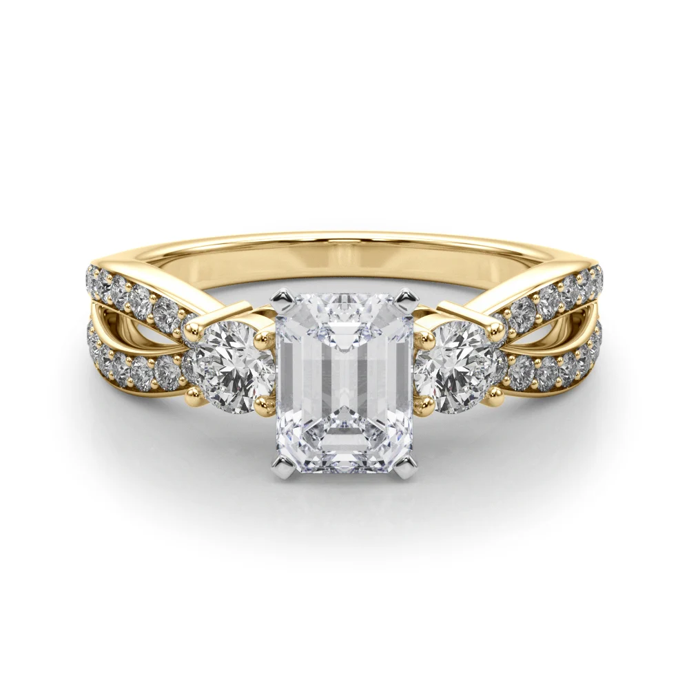 Split Shank Round Diamond Engagement Ring - Image 23