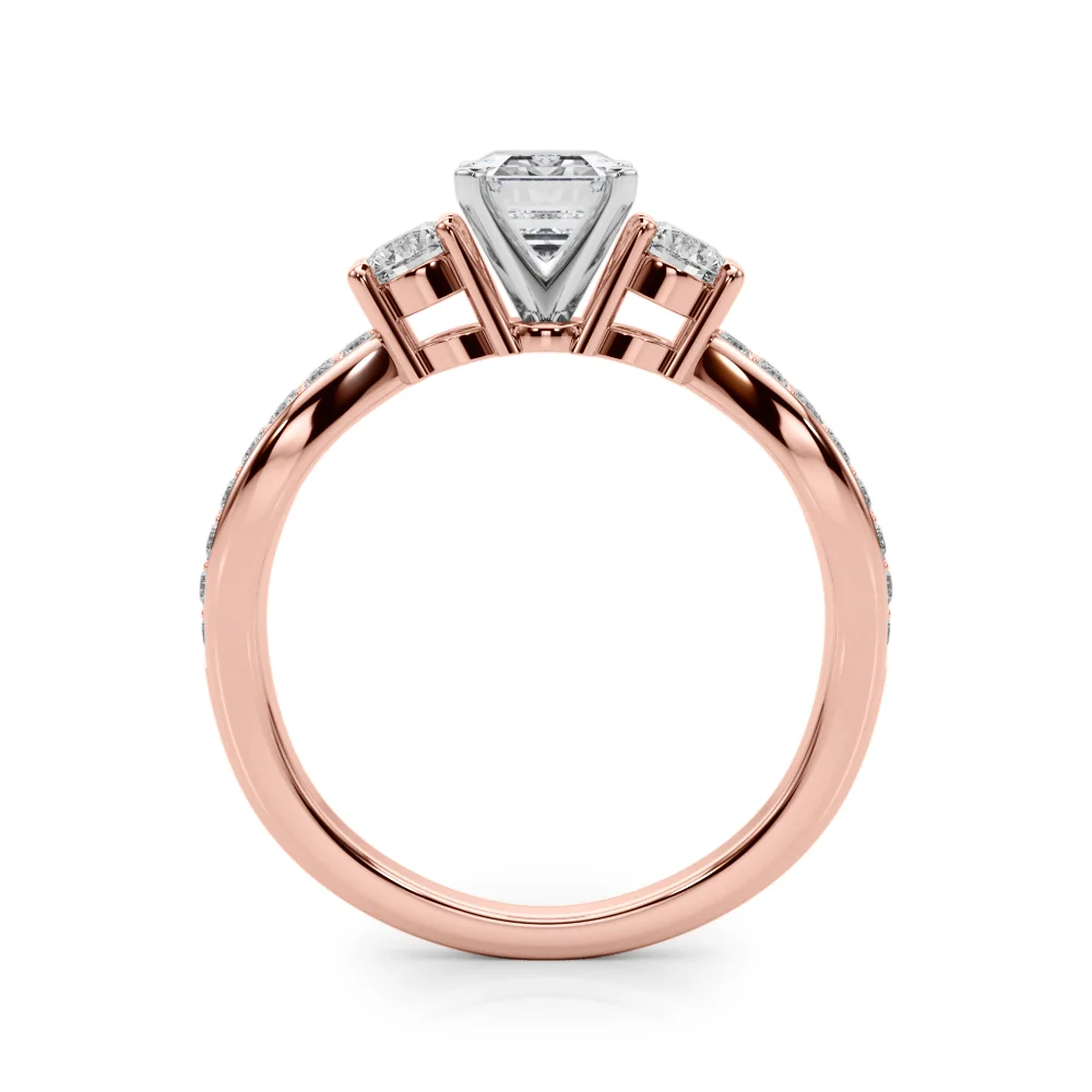 Split Shank Round Diamond Engagement Ring - Image 27
