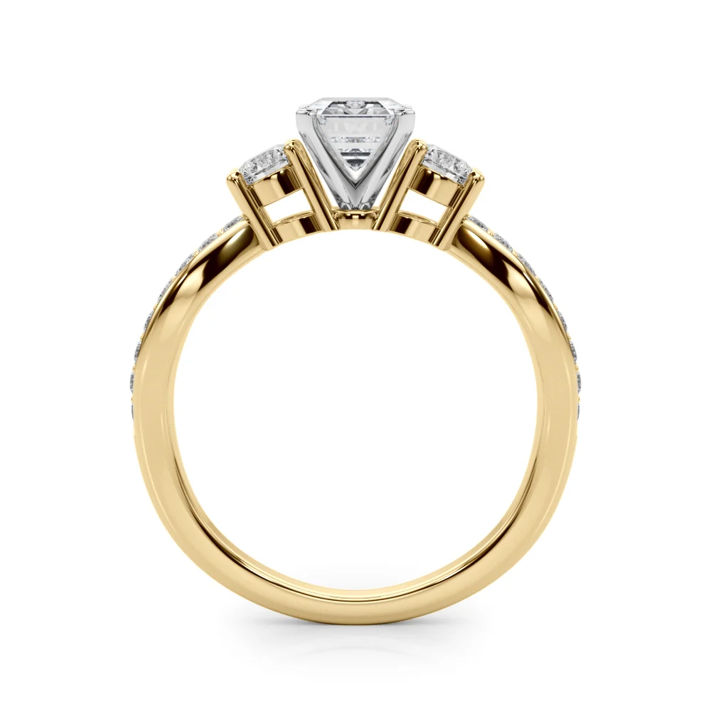 Split Shank Round Diamond Engagement Ring - Image 22