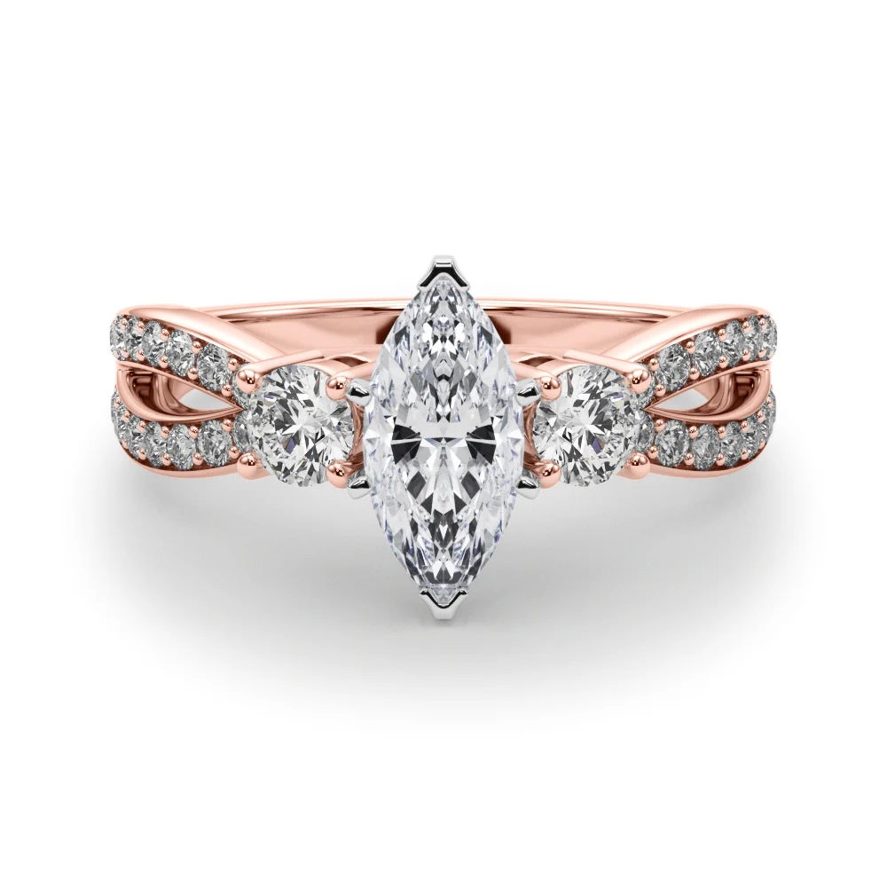 Split Shank Round Diamond Engagement Ring - Image 103