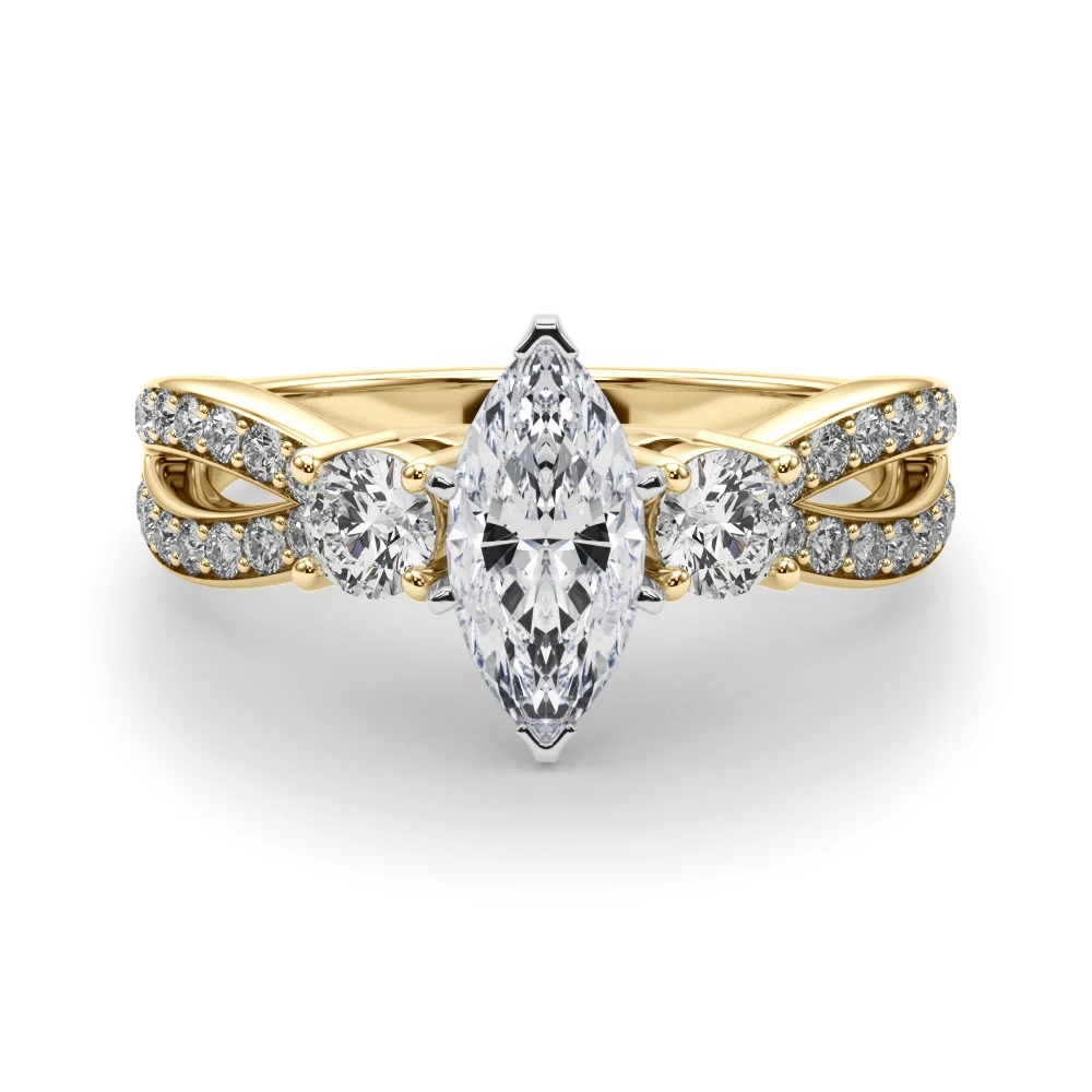 Split Shank Round Diamond Engagement Ring - Image 98
