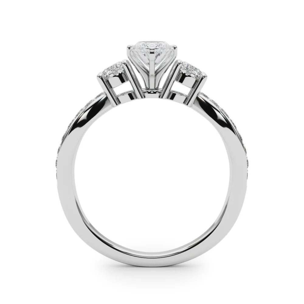 Split Shank Round Diamond Engagement Ring - Image 92