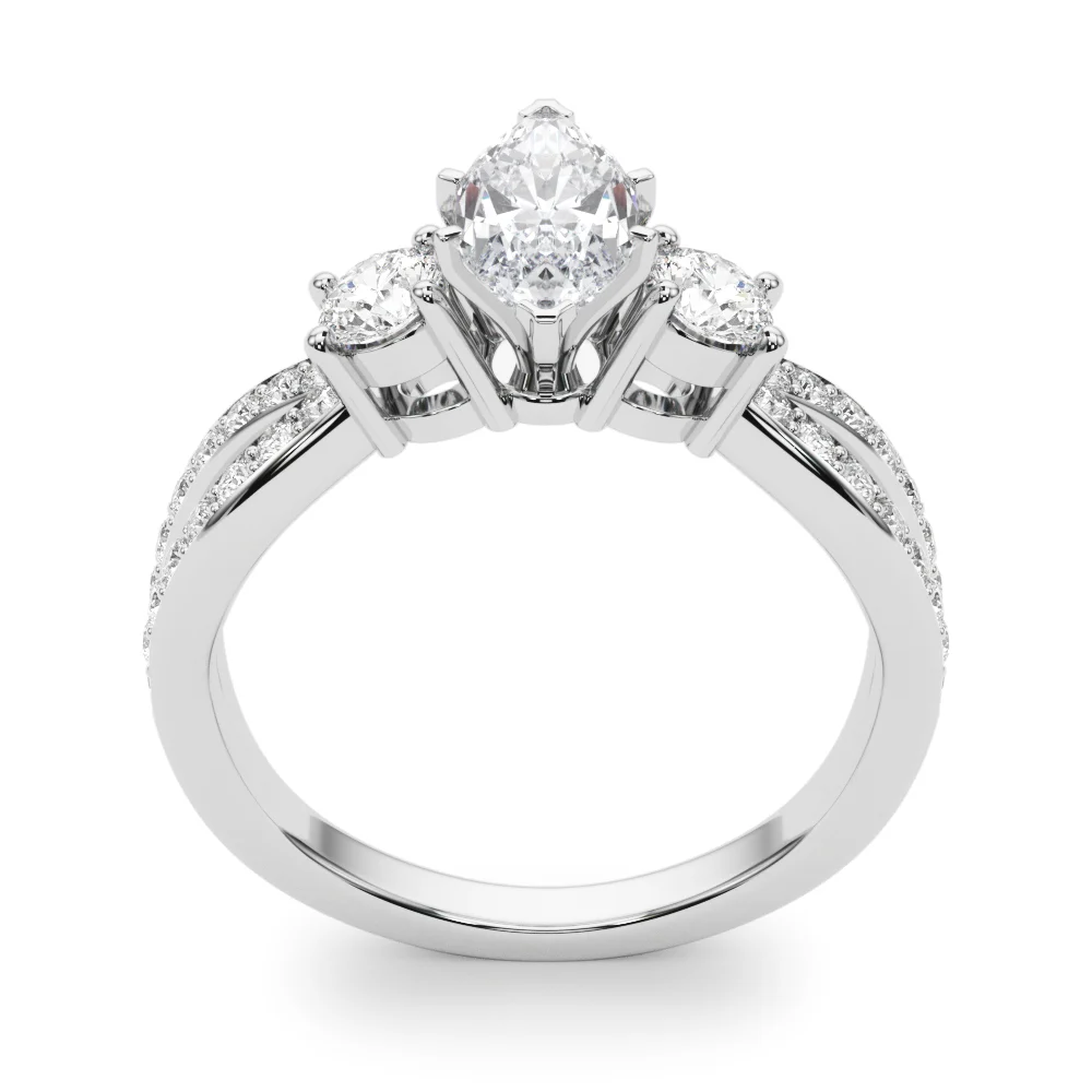 Split Shank Round Diamond Engagement Ring - Image 95