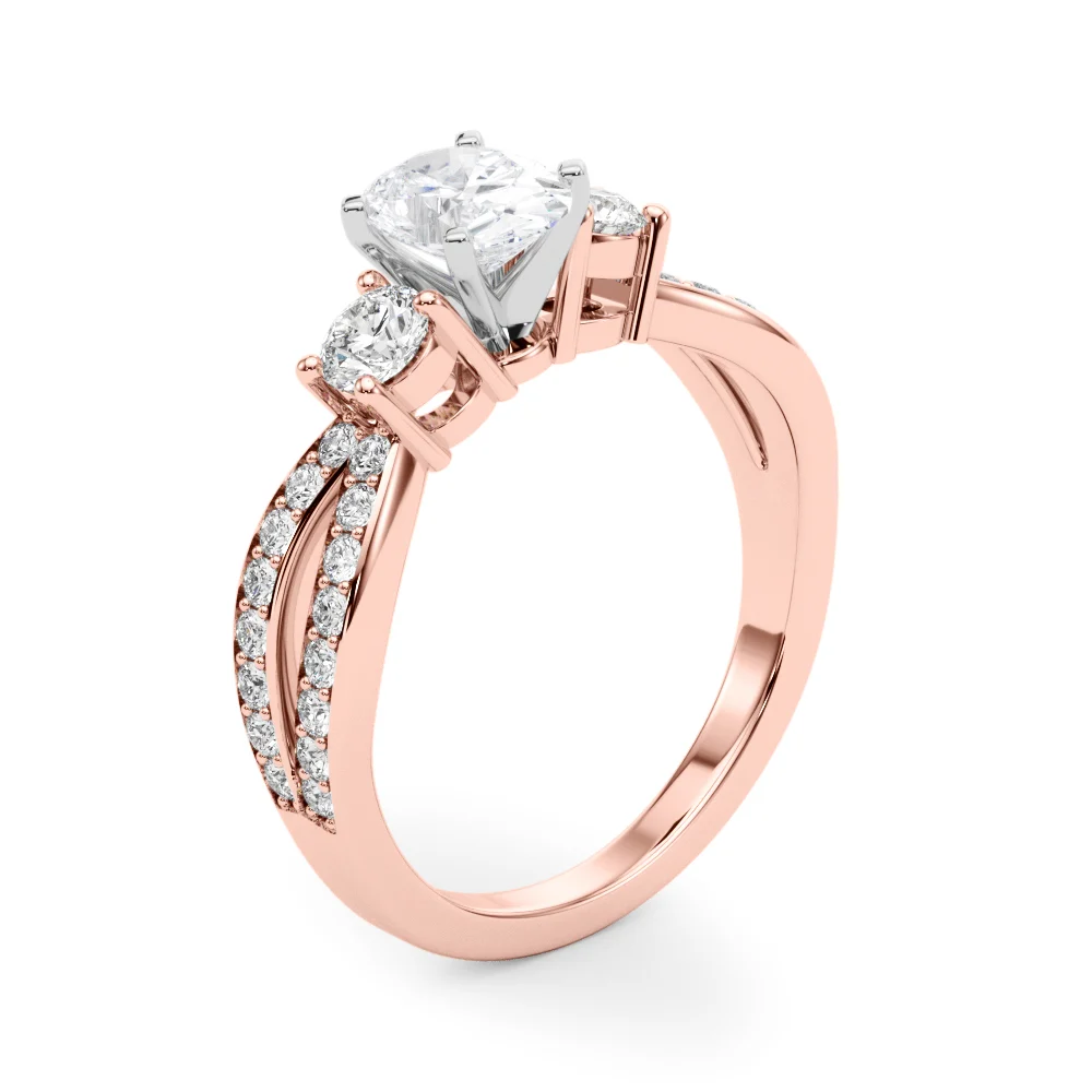 Split Shank Round Diamond Engagement Ring - Image 44