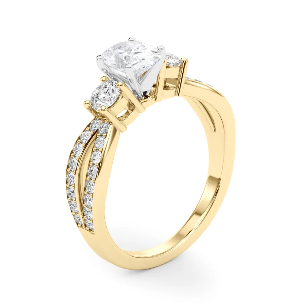 Split Shank Round Diamond Engagement Ring - Image 39