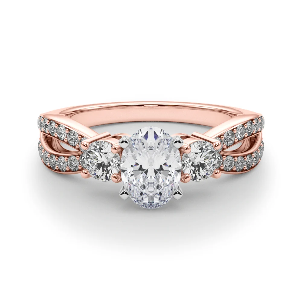 Split Shank Round Diamond Engagement Ring - Image 43