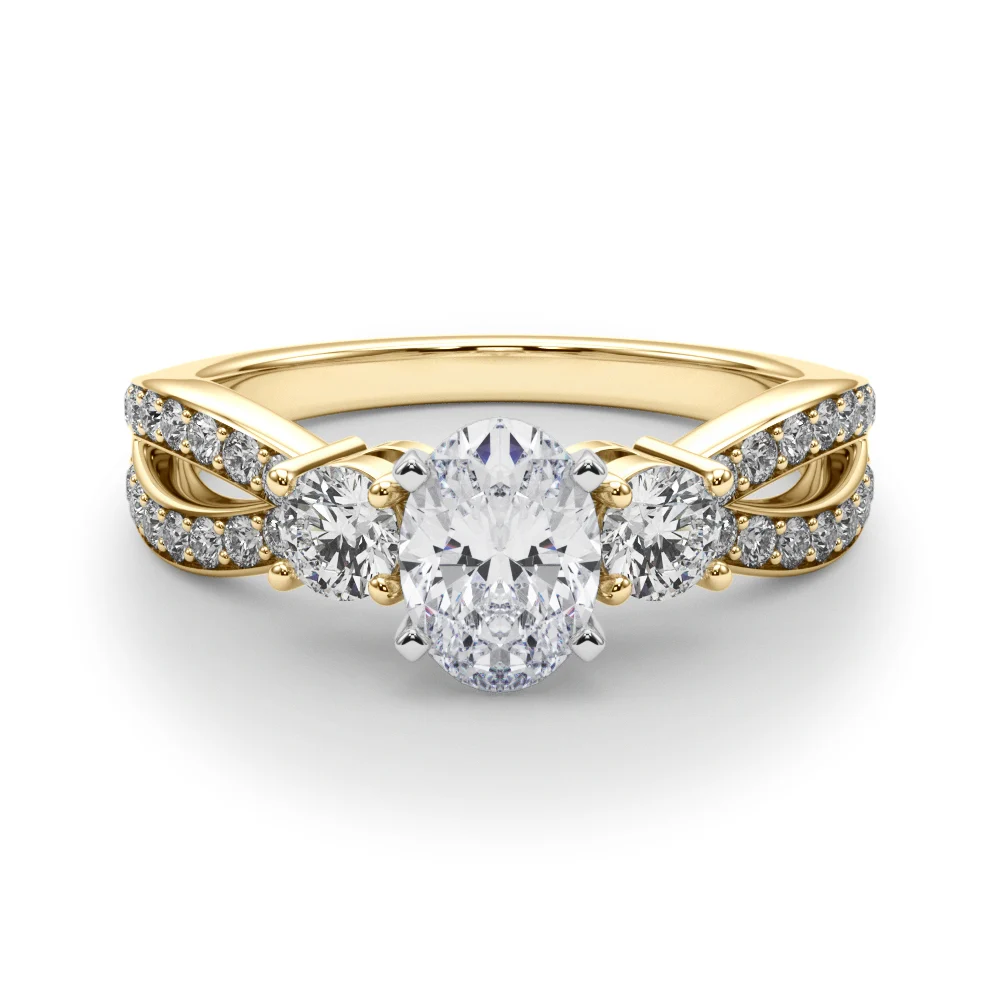 Split Shank Round Diamond Engagement Ring - Image 38