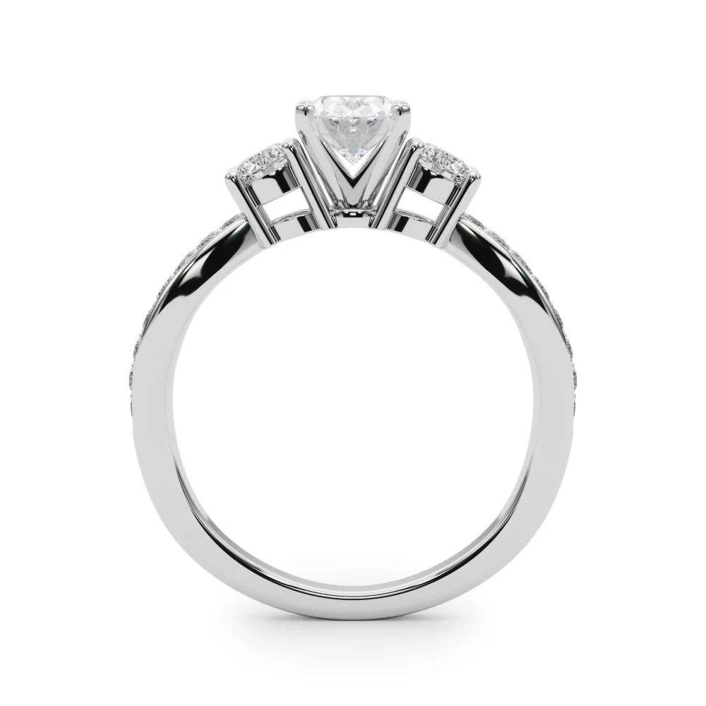 Split Shank Round Diamond Engagement Ring - Image 32
