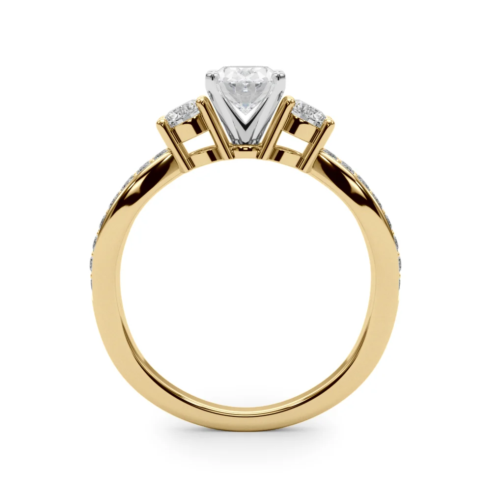 Split Shank Round Diamond Engagement Ring - Image 37